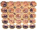 DK35 GD/PK Светильник ЭРА декор "соты" MR16,12V, 50W,  золото/розовый