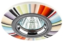 DK62 CH/MULTI Светильник ЭРА декор керамический "спектр" MR16,12V/220V, 50W,  мультиколор/хром (5/50