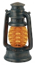SL-RSN23-LANT-OR Садовые фонари ЭРА Садовый светильник на солнечной батарее, полистоун, пластик, оранжевый, 21,3 см