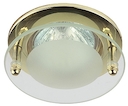 KL15 GD Светильник ЭРА литой  "с круглым стеклом" MR16,12V/220V, 50W золото