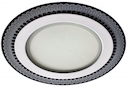 DK LED 9-6  Светильник ЭРА светодиодный круглый "стекло с рисунком" 6W 4000K