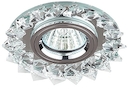 DK44 SL/WH/CH Светильник ЭРА декор "острые кристаллы" MR16,12V, 50W, зеркальный/прозрачный/хром (1/1