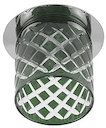 DK54 CH/GG Светильник ЭРА декор  cтекл.стакан "ромб" G9,220V, 40W, хром/серо-зеленый (30)