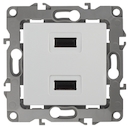 12-4110-01 Эл/ус ЭРА Устройство зарядное USB, 230В/5В-2100мА, IP20, Эра12, белый