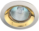 KL29 А SS/G Светильник ЭРА литой пов. "тарелка" MR16,12V, 50W  сатин серебро/золото (1/100)