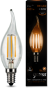 Лампа LED Filament Candle tailed E14 7W 2700К 1/10/50