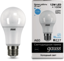 Лампа LED Elementary A60 12W E27 6500K 1/10/50