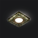 Светильник Backlight Gu5.3 LED 2700K 1/40 квадрат, шампань/кристалл/хром
