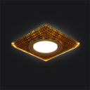 Светильник Backlight Gu5.3 LED 2700K 1/40 квадрат, кристалл/черный/золото