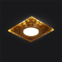 Светильник Backlight Gu5.3 LED 2700K 1/40 квадрат, золото/кристалл/золото