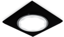 Светильник Gauss Tablet GX205 Квадрат. Кристалл/Черный, GX53 1/50