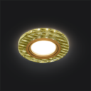 Светильник Gauss Backlight BL080 Круг гран. Золотые нити/Золото, Gu5.3, LED 2700K 1/40