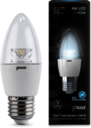 Лампа Gauss LED Candle Crystal Clear E27 4W 4100К 1/10/50