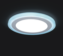 Светильник Gauss Backlight BL119 Кругл. Акрил, 12+4W, LED 4000K, Ø190, 1/20