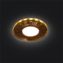 Светильник Backlight Gu5.3 LED 2700K 1/40 круг, золото/кристалл/золото
