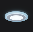 Светильник Gauss Backlight BL117 Кругл. Акрил, 6+3W, LED 4000K, Ø145, 1/40