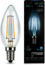 Лампа LED Filament Candle E14 5W 4100К 1/10/50