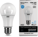 Лампа LED Elementary A60 10W E27 6500K 1/10/50
