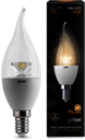 Лампа Gauss LED Candle Tailed Crystal Clear E14 4W 2700K 1/10/50