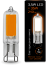 Лампа LED G9 AC220-240V 3.5W 3000K Glass 1/10/200
