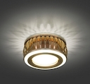 Светильник Backlight Gu5.3 3W LED 3000K 1/30 круг, золото/белый