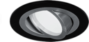 Светильник Gauss Aluminium AL011 Круг. Черный/Хром, Gu5.3 1/50