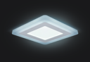 Светильник Gauss Backlight BL123 Квадрат. Акрил, 6+3W, LED 4000K, 145*145, 1/40