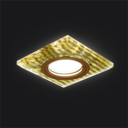 Светильник Backlight Gu5.3 LED 2700K 1/40 квадрат, золотые нити/золото