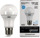 Лампа LED Elementary A60 15W E27 6500K 1/10/50