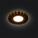Светильник Backlight Gu5.3 LED 2700K 1/40 круг, кристалл/черный/золото