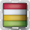 Kamersignaallamp rood,wit,geel,groen Gira E22