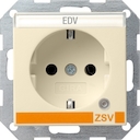 Розетка с з/к и контрольной лампой и полем для надписи для ZSV (дополнительное обеспечение безопасно