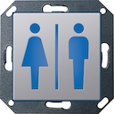 Светодиодный указатель с пиктограммой "Мужской и жеский туалет"
