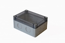 Hegel Коробка приборная светло-серая АБС-пластик, низк прозр крышка, 4 ввода, DIN-рейка, внутр разм 144x104x65 мм, IP65