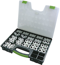 Cable glands set metric in plastic case