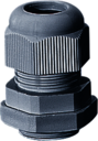 ASM 40 - Сальник кабельный с контргайкой и разгрузкой натяжения, герметичная зона 19-28 мм, IP 66, M 40, цвет серый, стойкий к УФ, материал полиамид.