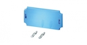 Mi EP 01 - Пластрон защиты от прикосновения или монтажа приборов с крепежом, 286х136 мм, материал термопласт, цвет синий, для Mi 01..