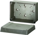 KF 8100 - Коробка ответвительная пустая, стойкая к УФ, IP 66, размер 125х167х82, цвет серый, материал поликарбонат, гладкие стенки Макс. М32.
