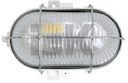 Светильник НПП2604А белый/овал с алюминиевой решеткой пластик 60Вт IP54 ИЭК