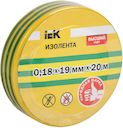 Изолента 0,18х19 мм желто-зеленая 20 метров IEK
