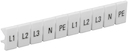Маркеры для КПИ-4мм2 с символами "L1, L2, L3, N, PE"