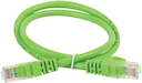 ITK Коммутационный шнур (патч-корд), кат.5Е UTP, 0,5м, зеленый
