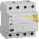 Выключатель дифференциального тока 4P 63А 100мА ВД1-63 (тип А)