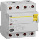 Выключатель дифференциального тока 4P 63А 30мА ВД1-63 (тип А)