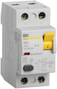 Выключатель дифференциального тока 2P 80А 100мА ВД1-63 (тип AC)