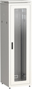 ITK Шкаф сетевой напольный 19" LINEA N 38U 600х600мм стеклянная передняя дверь, задняя металлическая серый