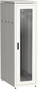 ITK Шкаф сетевой напольный 19" LINEA N 38U 600х1000мм стеклянная передняя дверь серый
