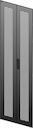 ITK Дверь перфорированная двустворчатая для шкафа LINEA N 18U 600мм черная