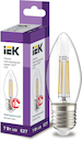 Лампа светодиодная C35 свеча прозрачная 7Вт 230В 4000К E27 серия 360° IEK