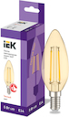 Лампа светодиодная C35 свеча золото 5Вт 230В 2700К E14 серия 360° IEK